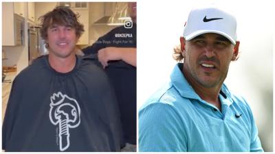 "Freedom Flow" Brooks Koepka reveals new hair cut at LIV Golf Chicago